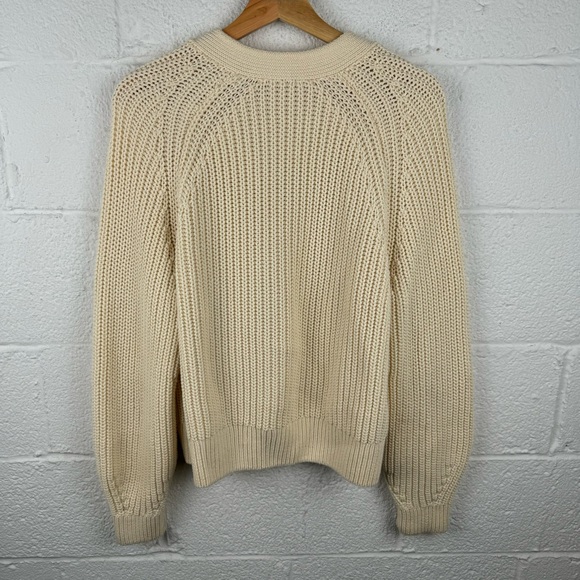 Everlane The Texture Cotton Cardigan – Cream (Size L) - Picture 8 of 12